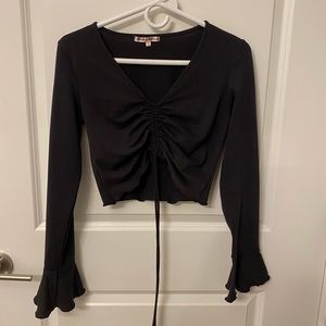 Grey Bandit Ruched Long Sleeve